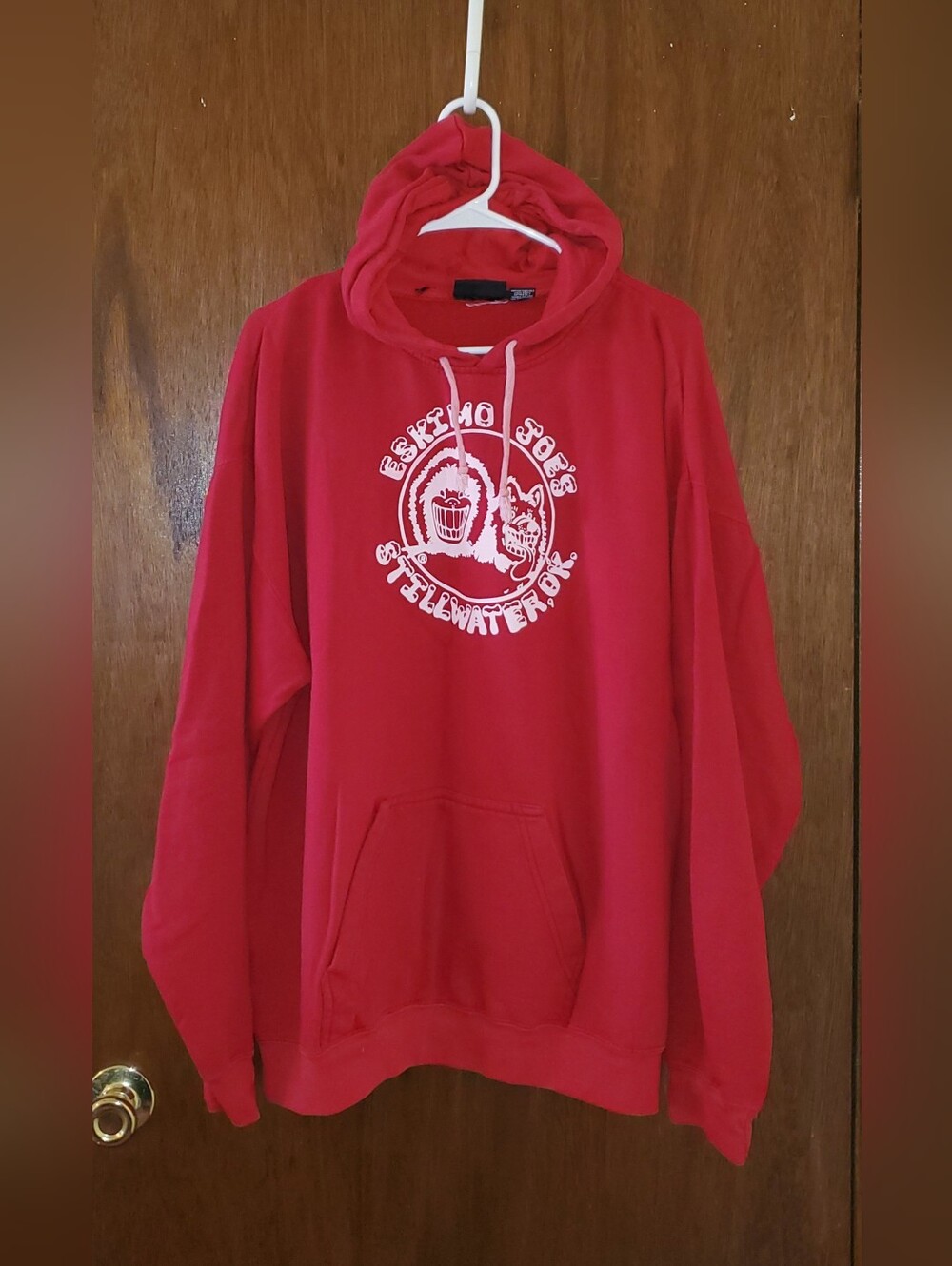 Eskimo Joes Red Graphic Hoodie Sweatshirt Sz Xxl